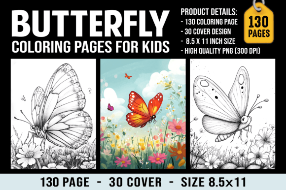Download 130 Butterfly Coloring Pages for Kids - Kid Collection