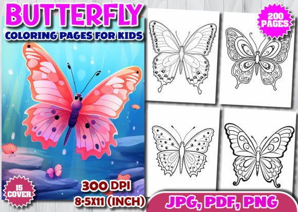 Download 200 Butterfly Coloring Pages for KIds - Kid Collection