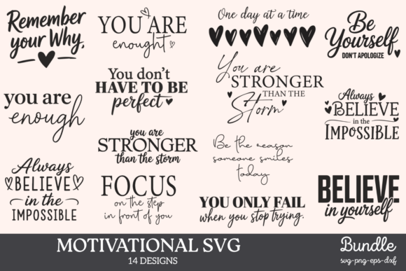 Download Motivational Quotes SVG Bundle - Motivational quotes svg bundle Collection