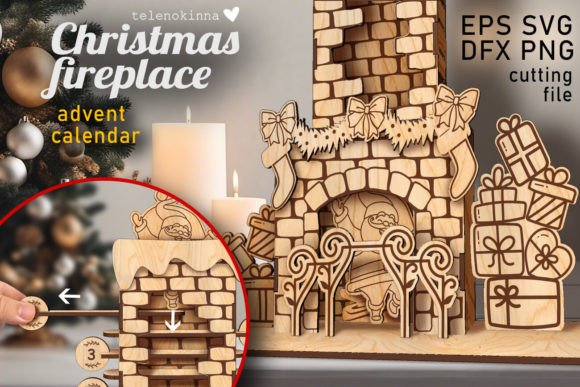 Download Christmas Fireplace SVG| Advent Calendar - Christmas fireplace svg Collection