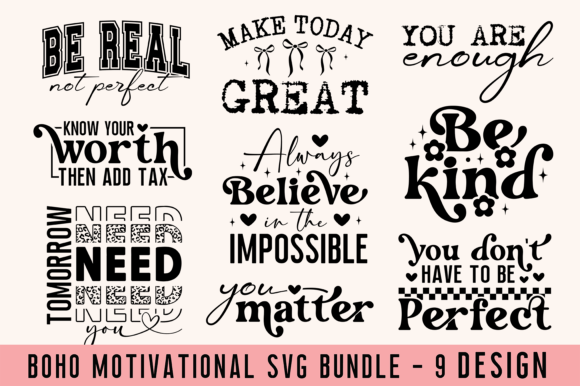 Download Boho Motivational Quotes Svg Bundle PNG - Motivational quotes svg bundle Collection