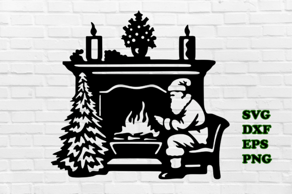 Download Christmas Fireplace Svg Cut Files - Christmas fireplace svg Collection