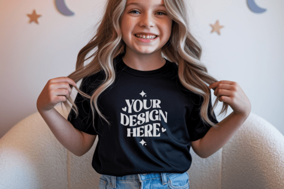 Download Kids Gildan 5000B T-shirt Mockup 36 - Kid Collection