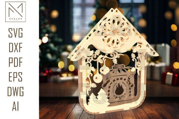 Download Christmas Fireplace Ornament SVG - Premium Resources