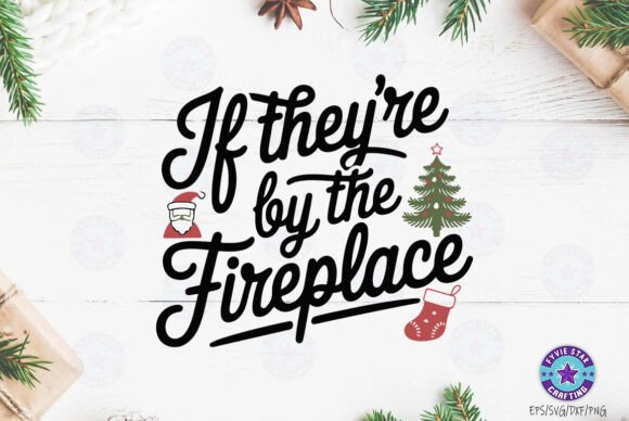 Download Christmas Fireplace SVG PNG - Premium Resources