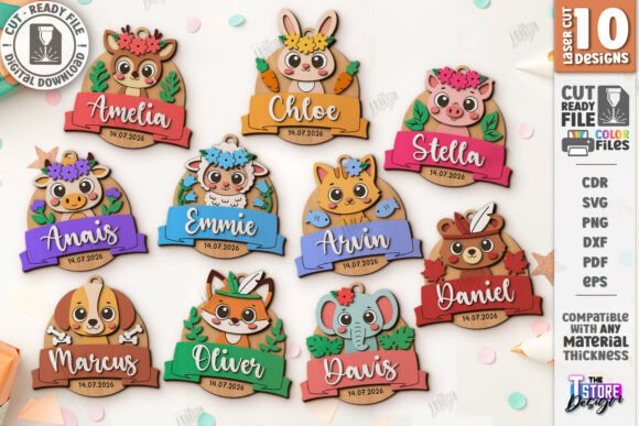 Download Kids Birthday Souvenir Laser Cut Bundle - Kid Collection