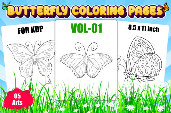 Download Butterfly Coloring Pages for Kids | KDP - Kid Collection