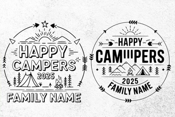 Download Happy Camper 2025 SVG,Custom Family Svg - Camp Collection
