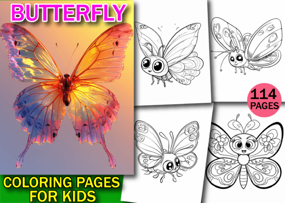 Download 110 Butterfly Coloring Pages for Kids - Kid Collection
