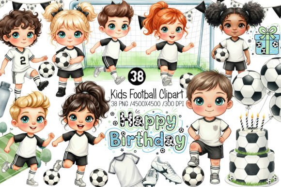 Download Kids Soccer Clipart, Football Clipart - Kid Collection